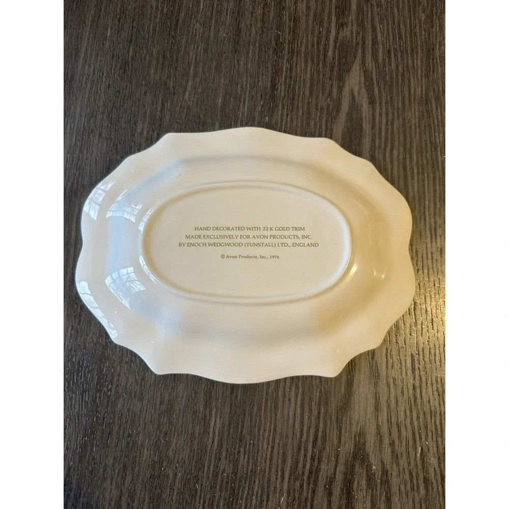 Vintage Avon Nature Bountiful Ceramic Plate And 2 Fragrance Soaps. New‎ In Box.